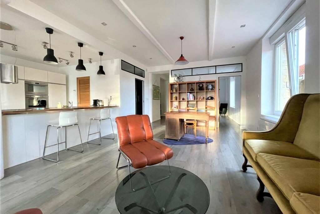 דירות ריימס Superbe Loft 100M2 Proche Cathedrale Avec Parking מראה חיצוני תמונה