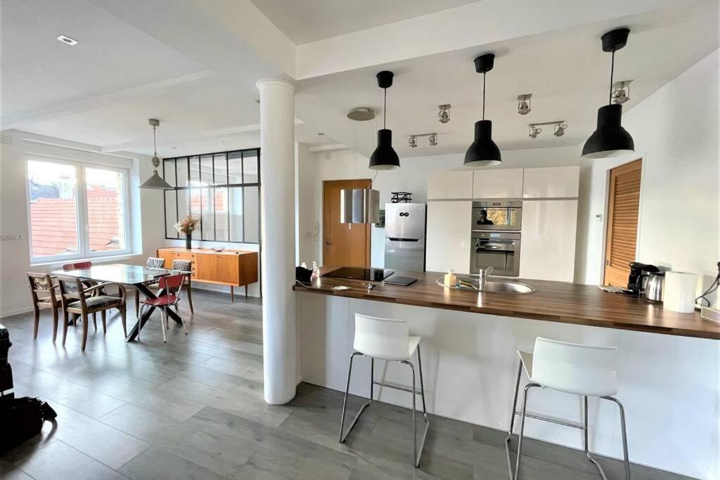 דירות ריימס Superbe Loft 100M2 Proche Cathedrale Avec Parking מראה חיצוני תמונה