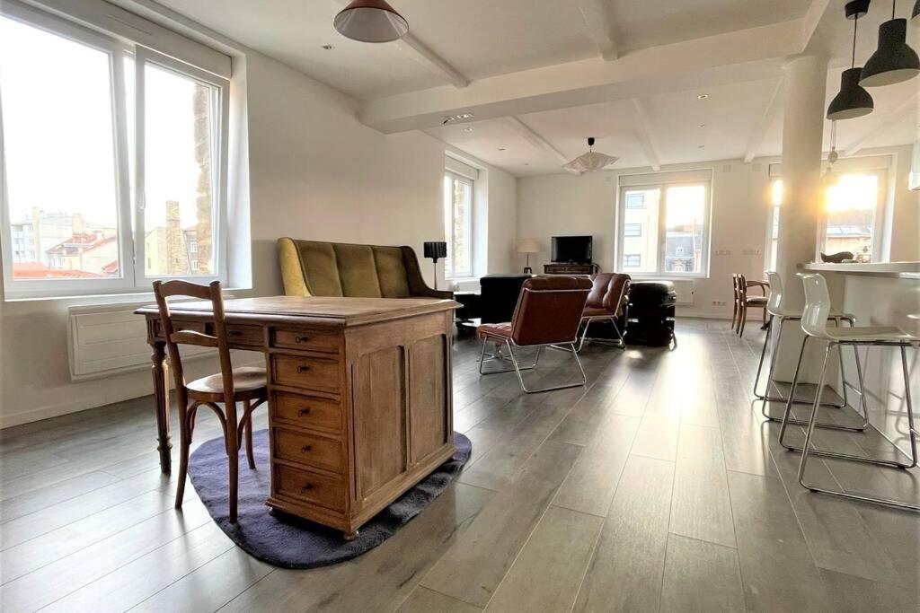 דירות ריימס Superbe Loft 100M2 Proche Cathedrale Avec Parking מראה חיצוני תמונה
